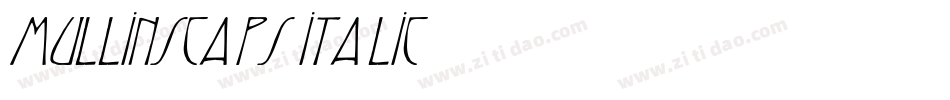 MullinsCaps Italic字体转换